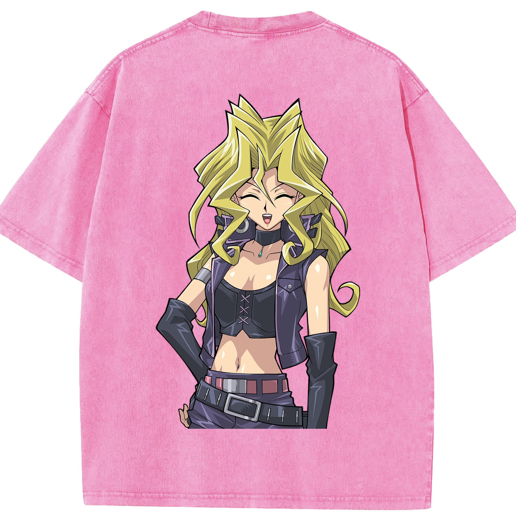 （画像用） 遊☆戯☆王 Yu-Gi-Oh! 綿100% ヴィンテージ風 半袖Tシャツ（背面プリント）